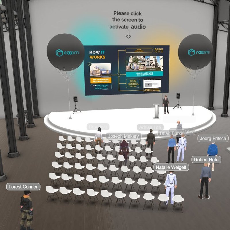 rooomEvents for online events rooomEvents eventspace
